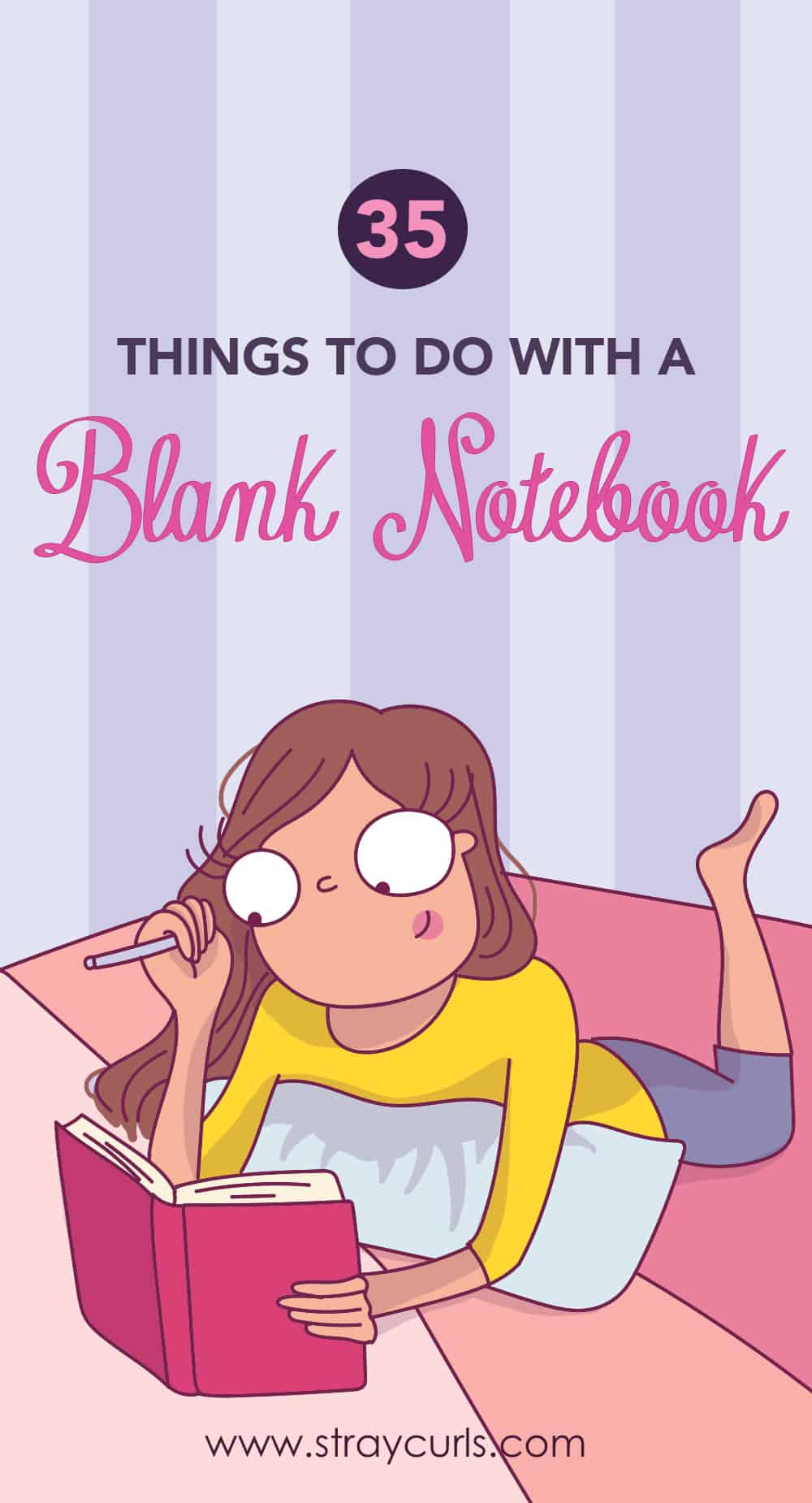 Read to know what to do with a blank notebook. This post has ideas to fill your blank notebook with. You can journal, doddle, make a scrapbook, write down song lyrics, use it as a travel journal and so much more! #notebook #diy #crafts #pages #art #crafts