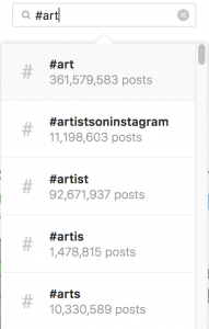 a popular hashtag like art might have 361 million posts under it - how to gain followers on instagram 2018 for artists