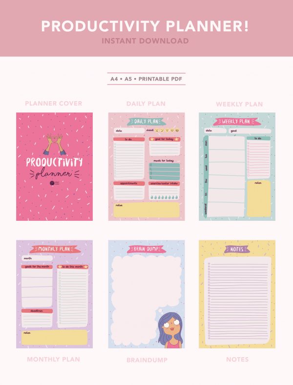 Creative Printable Planner - Stray Curls