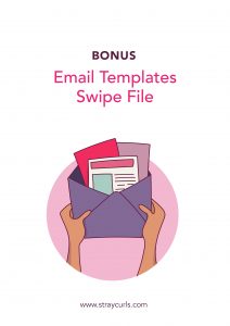 Email Templates Swipe File that helps you write emails to reach out to other Influencers so that you can get high quality blog traffic.