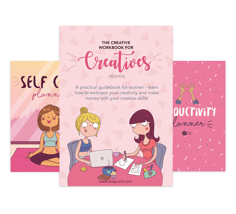 creative-bundle-without-text The Creativity Bundle is the Ultimate Resource for Creative People. It includes the Creative Workbook, the Productivity Planner and the Self Care Planner.