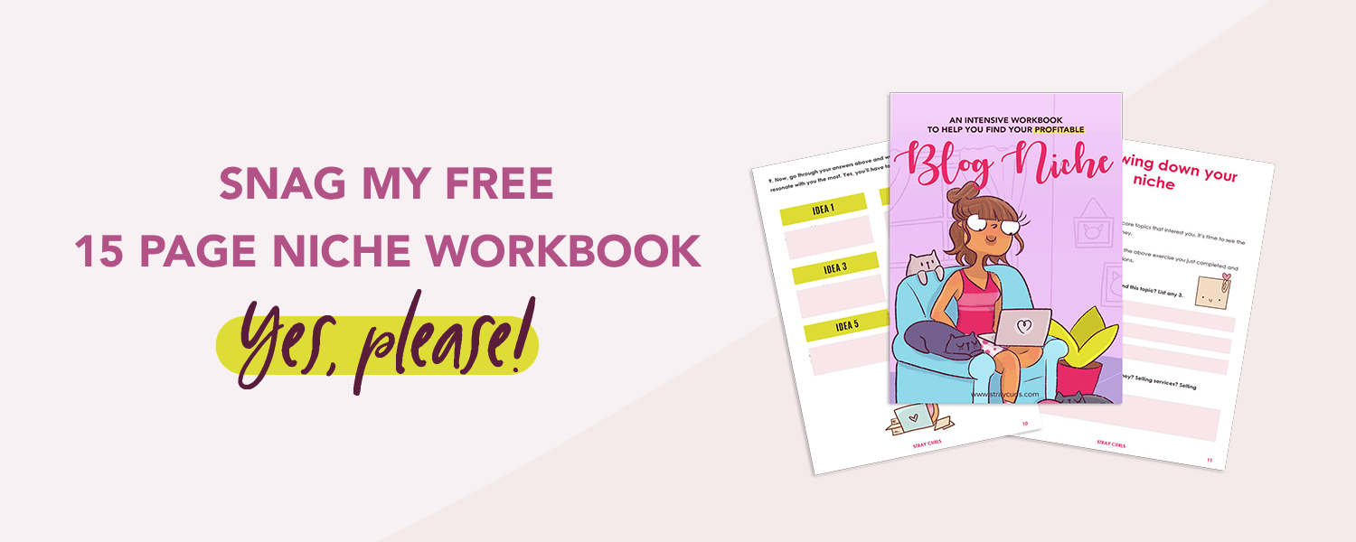 Here is a profitable niche workbook that will help you find your perfect blog niche!