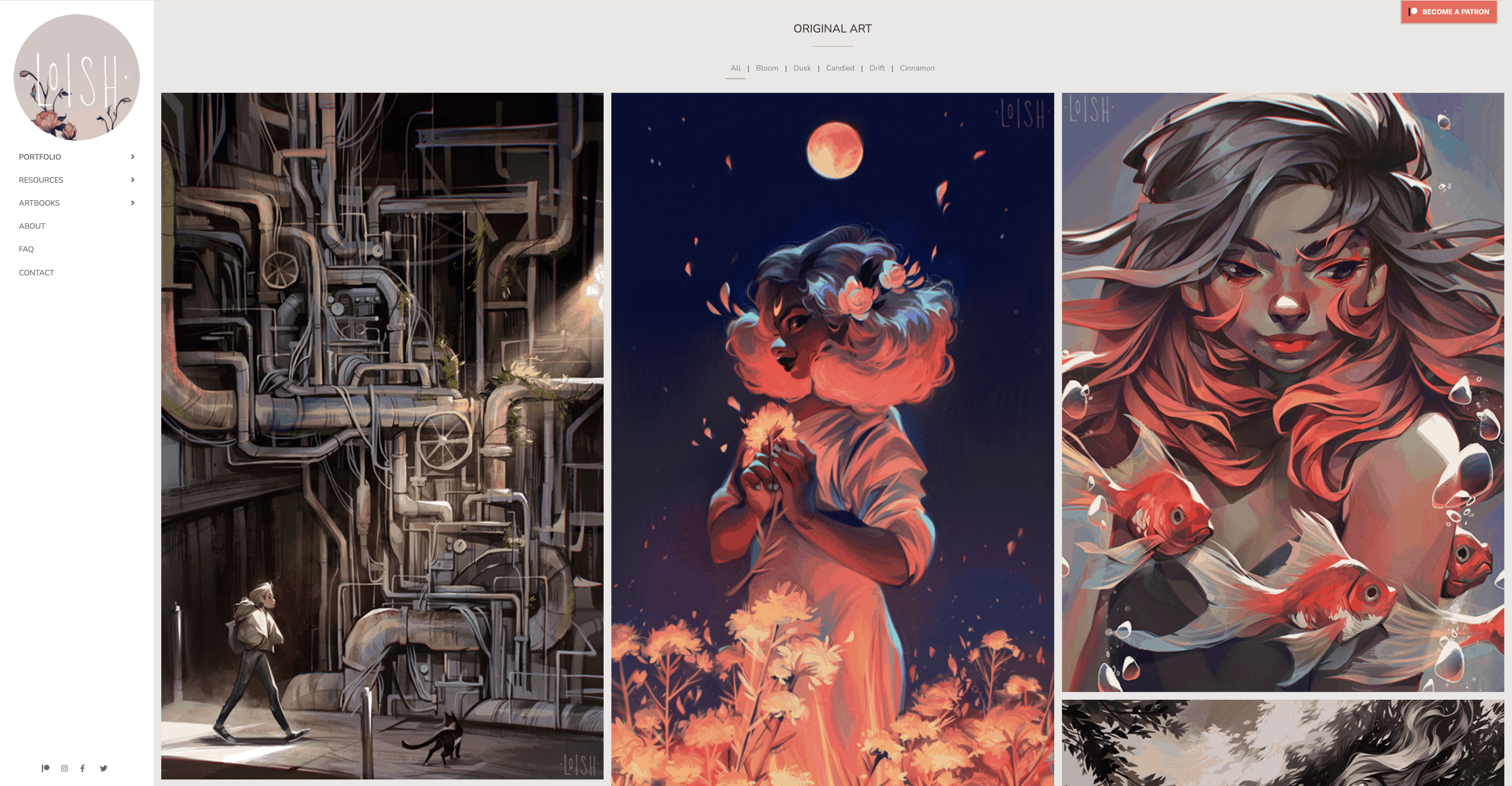 The Art of Loish is one of the most beautiful art blogs I've ever seen. This is how you start an art blog and then grow it to become a full-time business. 