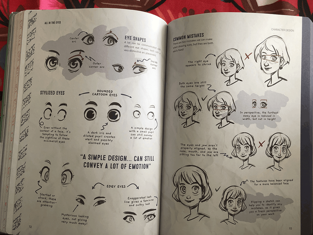 She teaches you how to draw expressions as well. 
