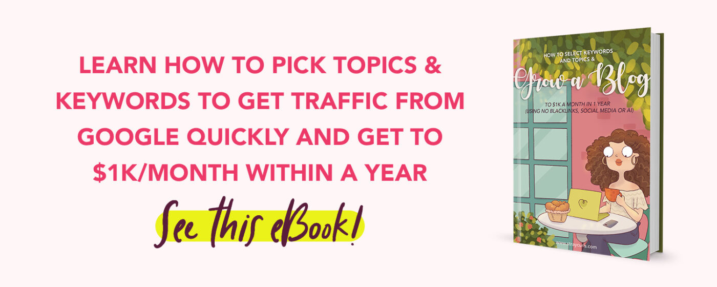 grow your blog to $1K eBook banner